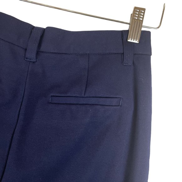 KUT FROM THE KLOTH NAVY BLUE SAWYER SIDE STRIPE CROPPED TROUSERS PANTS SIZE O - Picture 10 of 12